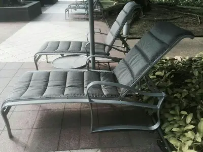 Padded Sling Sun Lounger